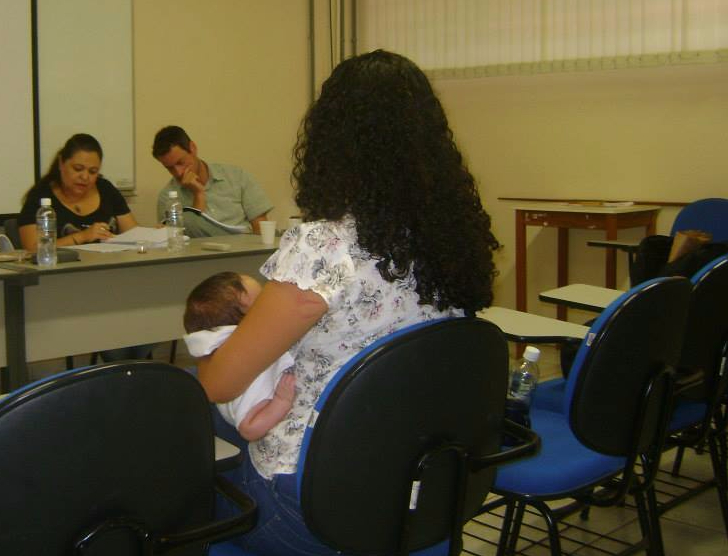 Desfensa doutorado com bebê